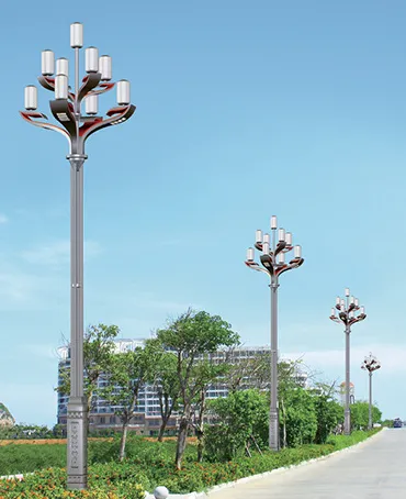 How do street light poles affect the quality of life in a neighborhood?